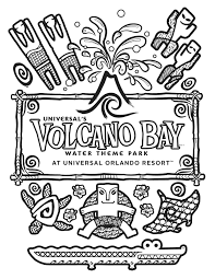 New free coloring pagesbrowse, print & color our latest. Coloring Pages For Universal S Volcano Bay Water Theme Park