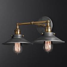 Retro Rustic Vintage Industrial Wall Light Double Sconce Lamp Filament Fixture Vintage Industrial Wall Light Industrial Wall Lights Wall Lights