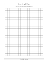 The 1 Cm Graph Paper With Black Lines A Math Worksheet From The Graph Papers Page At Math Drills Com Printable Graph Paper Graph Paper Paper Template