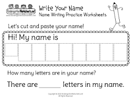 Your child's name is usually the first word he learns to spell and read, and this educational name writing mat makes it easy to teach your child his. Free Kindergarten Writing Worksheets Learning To Write The Alphabet