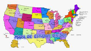 Los estados y territorios son los principales distritos administrativos del país. Mapa De Estados Unidos Hd Png Download Kindpng