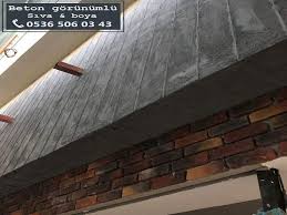 Tavanda Beton Gorunumlu Siva Betonart Beton Efekt Siva Tasarim Kesif Tava