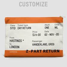 Train Ticket Uk Pouch Bag Pouch Bag Train Tickets Bags Designer Fashion