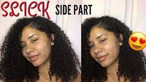 If you have curly hair and want to remedy your own chunky side part, soto recommends asking your stylist to create a slight angle just in the front and remove weight without layering. Slick Side Part On Curly Hair Youtube