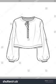 Blouse Fashion Technical Drawings Vector Template Https Www Etsy Com Shop Haydenkoodesi Clothes Illustration Fashion Design Template Fashion Design Sketches