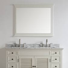 Shop with afterpay on eligible items. Piedmont 60 Inch Rectangular Bathroom Vanity Framed Wall Mirror In White 60 Inches Overstock 32246065