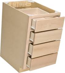 4 drawer base cabinet box with three 5 inch fixed drawers and one lower drawer. Quality One Four Drawer Kitchen Base Cabinet At Menards