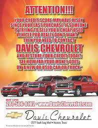 Truecar has over 929,315 listings nationwide, updated daily. Houston Credit Restore Davis Chevrolet Auto Financing