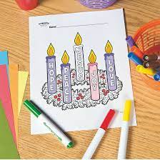 This printable coloring is entirely free. Advent Wreath Free Printable Coloring Page Fun365