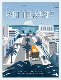 Nigel Timba Chris And Stuart For Ptv On Behance Melbourne Tourism Poster Vintage Travel Posters