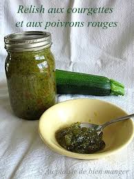 Relish Aux Courgettes Et Aux Poivrons Rouges Food And Drink Fruit Preserves Food