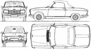 Le peugeot 304 coupé e cabriolet sostituirono a listino le omologhe versioni di 204 che uscirono definitivamente di produzione. Blueprints Cars Peugeot Peugeot 304 Cabriolet 1974