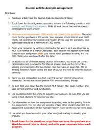 If any of your methods is fully described in a previous publication (yours or someone else's), you can cite that instead of describing the procedure again. 16 Sample Article Analysis Templates In Pdf Ms Word