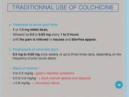 Because colchicine was developed prior to federal regulations requiring fda review of all marketed drug products, not all uses for colchicine have been approved by the fda. Colchicine Benzyl Alcohol Rethinking Innovation