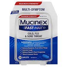 Could be strep throat the medical term for a sore throat is pharyngitis. Mucinex Fast Max Cold Flu And Sore Throat Medicine Multi Symptom Caplets 20 Count Safeway