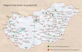 Magyarország térkép bükfürdő location bükfürdő. Magyarorszagi Gyogyvizek