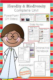 Genetics Heredity Biodiversity Traits Adaptations Bundle Interactive Notebooks Elementary School Science Biodiversity