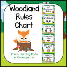 Woodland Classroom Rules Commitments Chart