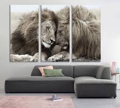 Black And White Split Canvas Prints 3 Panel Canvas Split Black And White Lion Lioness Canvas Etsy Black And White Lion Lion Canvas Lion Canvas Art
