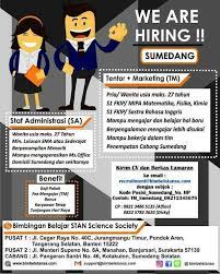 Lowongan kerja bumn terbaru pt kawasan industri wijayakusuma (persero). Loker Sumedang Lkp Science Society Adalah Bimbingan Facebook