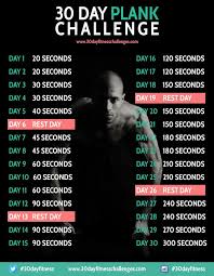 Workouts Plans 30 Day Plank Challenge Fitness Workout