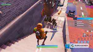 To locate the hiding jonesy, you will need to head to the small alleyway on the second slope on the downtown drop ltm, where you find jonesy lurking in the corner. Fortnite Jonesy Locations Jonsey Behind A Fence Basketball Court Near Rooftops And Back Of A Truck Locations Eurogamer Net