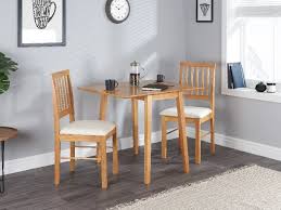 The drop leaf kitchen dining tables set are of small size, that's good for smaller dining room. Birlea Drop Leaf Dining Set At Mattressman