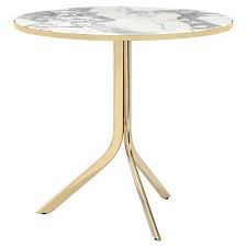 Interlude Carina Modern Brass Marble Folding Bistro Table In 2020 Bistro Table Wood Patio Furniture Luxury Home Furniture