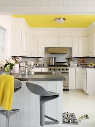 Decorating Yellow Grey Kitchens Ideas Inspiration Kitchen Soffit Grey Yellow Kitchen Contemporary Kitchen