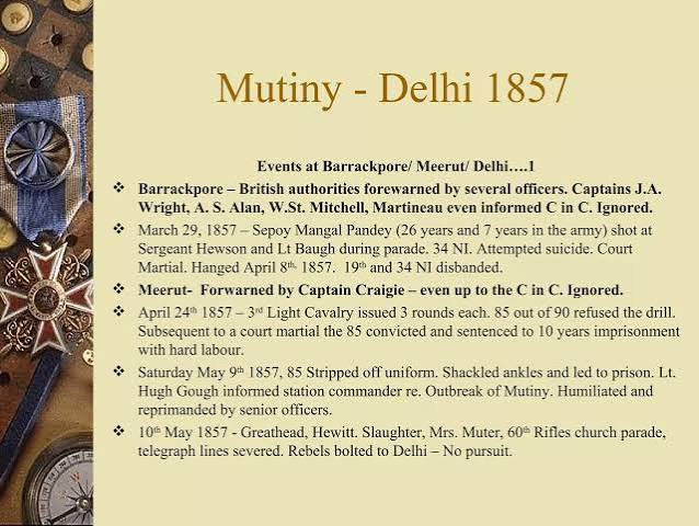 Mutiny Delhi 1857 | PPT