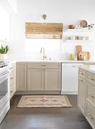 Hello Today I M Excited To Share With You My Latest Kitchen Remodel This Is The Kitchen At The Flip Hous In 2020 Taupe Kitchen Cabinets Beige Kitchen Kitchen Remodel