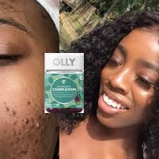 OLLY Flawless Complexion vitamins support clear, healthy skin. This potent  little gummy is packed with purifying antioxidants and minerals that get  right to the source to support a clear complexion from the