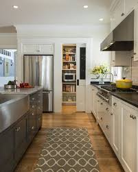 48 inches (122cm) is recommended, particularly if there's circulation going through the kitchen. Design Inspiration Monday Dream Book Design Galley Kitchen Remodel Galley Kitchen Design Kitchen Layout