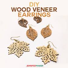Cricut Wood Veneer Earrings You Ll Fall For These Jennifer Maker Everything you need to know about cutting wood with your cricut maker! cricut wood veneer earrings you ll