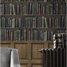 Papier Peint Vinyle Bibliotheque Oxford Multicolore En 2020 Papier Peint Vinyle Papier Peint Bibliotheque Et Papier Peint