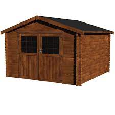 Abri De Jardin Bois Traite Autoclave Valodeal 9 M Ep 34 Mm Dimension Du Colis P 0 95 X L 215 X H 0 84 Cm Gamm Vert