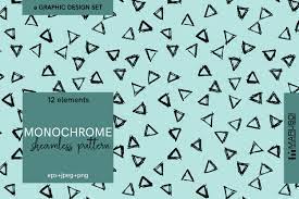 MONOCHROME sheamless pattern By MARUSOI shop | TheHungryJPEG