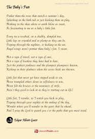 Baths are as necessary for spiritual replenishment and centering as are prayer and. The Baby S Feet Poem By Edgar Albert Guest