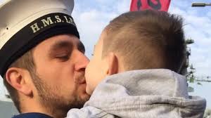 Little troopers: Calendar captures emotional reunions