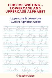 Cursive Alphabet Discover Cursive Writing Help Children Learn And Practice Writing The Alphabet Using Cursive In 2020 Cursive Words Cursive Alphabet Lettering Alphabet