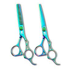 Amazon Com 6 Professional Hair Shears Kit Hair Cutting Scissors Barber Hairdressing Thinning Shears Set Salon Razor Edge Mustache Beard Clipping Shears With Fine Adjustment Screw By Dream Reach Green Beauty