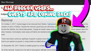 Hacks, call of duty hacks, gunz hacks, quake live hacks, wolfteam hacks, america's army hacks, battlefield 2/2142 hacks, battlefield heroes hacks. Guests Being Brought Back To Roblox Official Leak Youtube