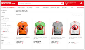 Mesmo sem fazer nenhum comentário, a artista postou no twitter a hashtag. Site Das Lojas Americanas Vende Camisetas Pro Bolsonaro E Lula Ladrao Poder360
