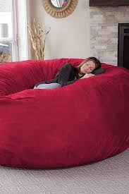 amazon s selling a giant 8 foot beanbag and brb while we cocoon in it forever bean bag living room bean bag chair home decor bedroom