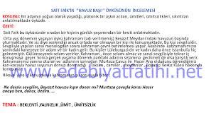 Sait Faik Havuz Basi Oykusunun Konusu Temasi Ozeti Amaci Yer Ve Zaman Incelemesi Ilk Kez Burada