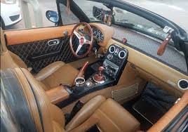 Customized Interior For Our 1993 Mazda Miata La Dolce Vita Edition In New York City Mazda Roadster Miata Mazda Mx5