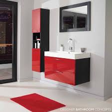 Small vanities & sinks you can squeeze into even the tiniest bathroom. Elegant Modern Bathroom Sink Aida Homes Bathroom Red Red Bathroom Decor Red Bathroom Accessories