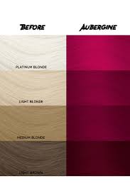Crazy colour aubergine hair dye. Aubergine Semi Permanent Hair Dye Crazy Color