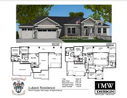 Designed for a sloping lot, this luxury house plan gives you a lower level made for fun. Rambler Daylight Basement Floor Plans Tri Cities House Plans 117975
