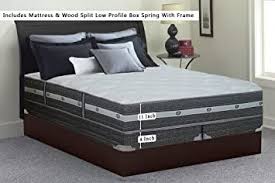 Spring Air 11 Innerspring Pillow Top Hybrid Memory Foam Mattress And 4 Inch Split Box Spring Foundation Set With Fra In 2020 Pillow Top Mattress Mattress Firm Mattress